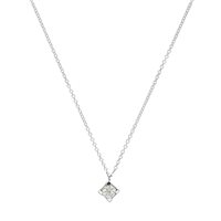 Collana Gazzola Gioielli in Oro bianco Diamante GI-GD-2-1-CR13-4-G-SI0.02